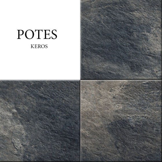 KEROS POTES 33x33 NEGRO